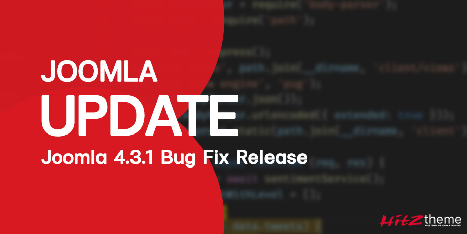 Joomla 4.3.1 Bug Fix Release