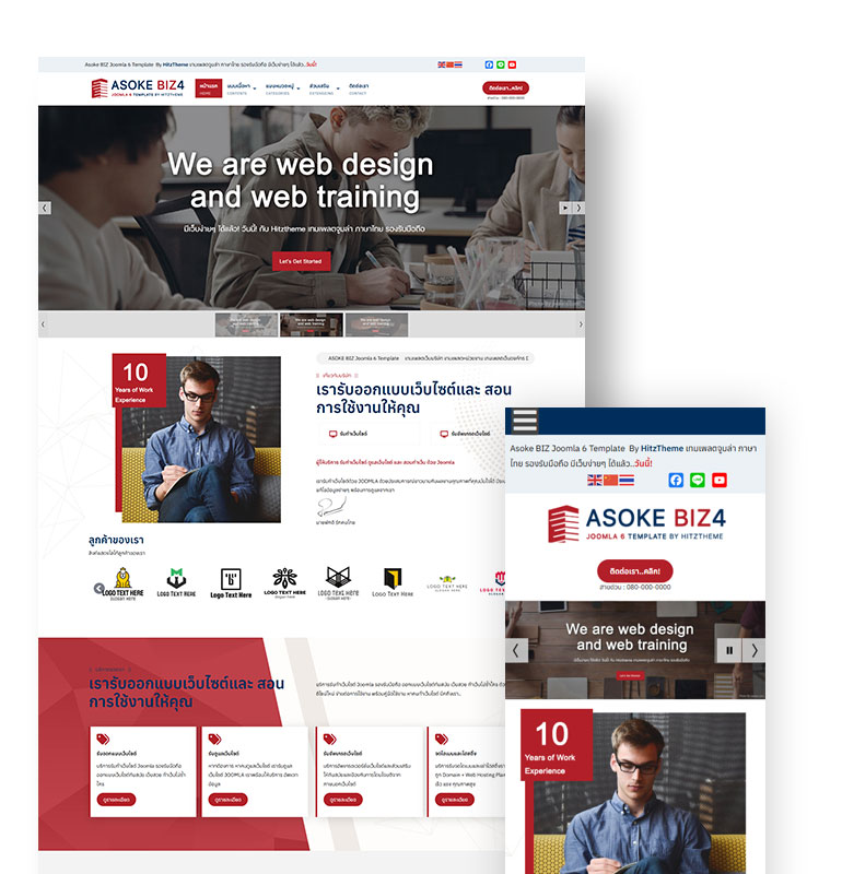 Asoke BIZ4 Joomla 6 Template