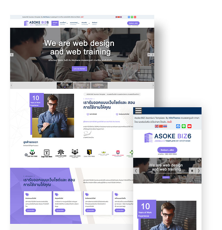 Asoke BIZ6 Joomla 6 Template
