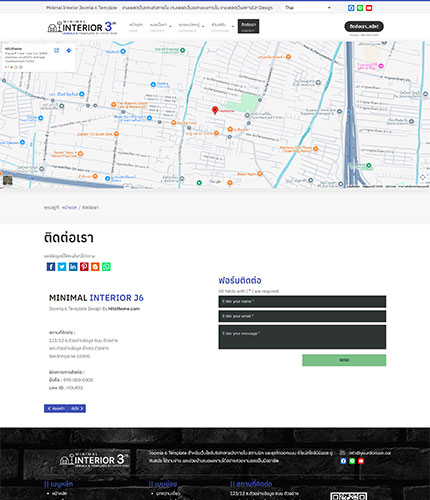 ตัวอย่างหน้าเว็บไซต์เทมเพลตจูมล่า