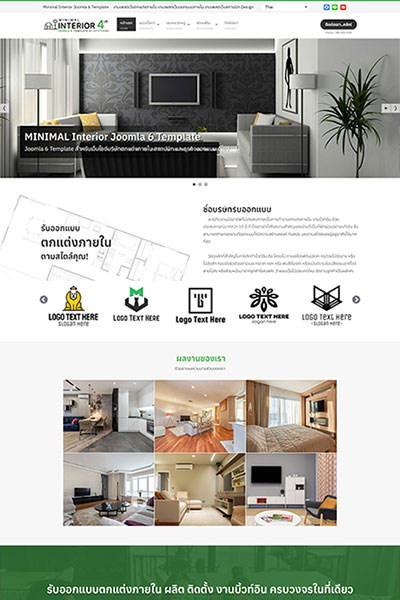 Minimal Interior4 J6 - Joomla 6 Template สำหรับธุรกิจออกแบบภายใน มินิมอล เรียบหรู