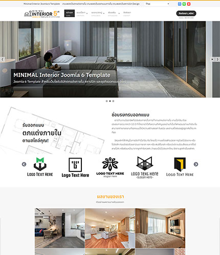 ตัวอย่างหน้าเว็บไซต์เทมเพลตจูมล่า